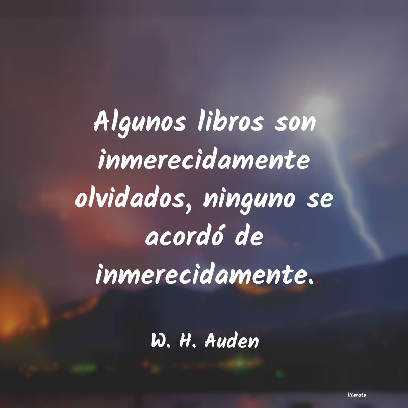 frases de W. H. Auden