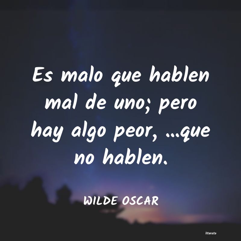 Frases de WILDE OSCAR