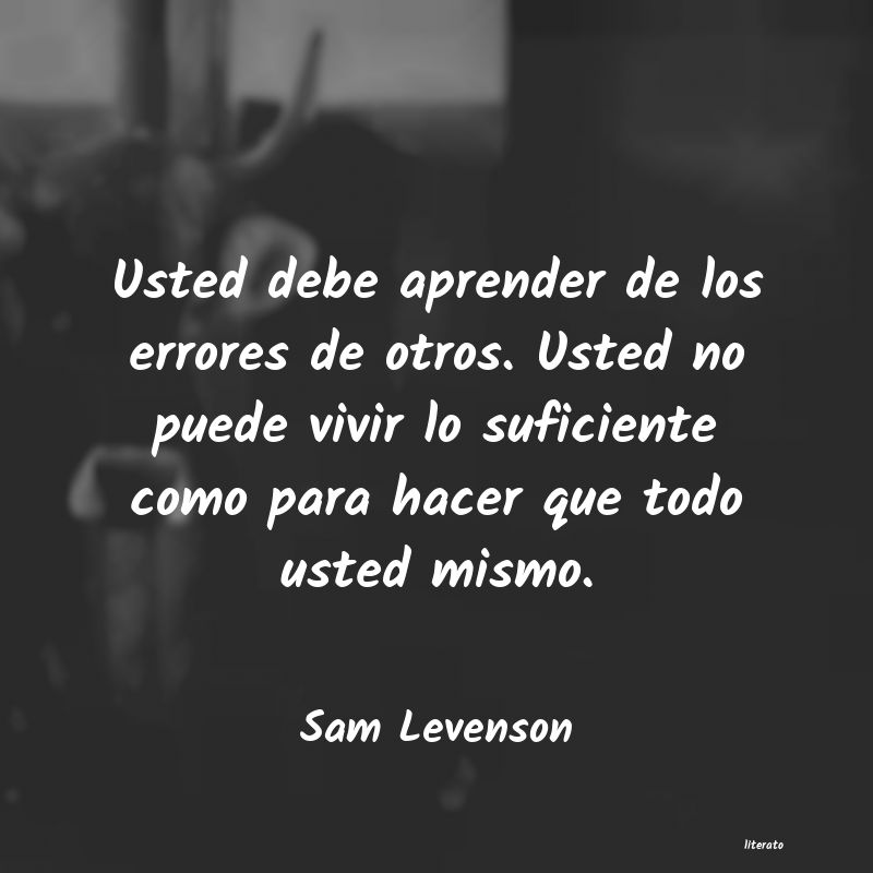 frases de Sam Levenson
