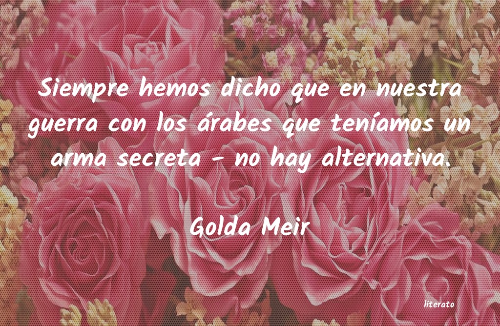 Frases de Golda Meir