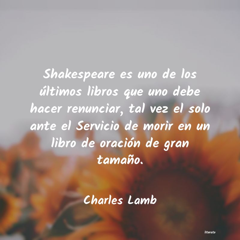 frases de Charles Lamb