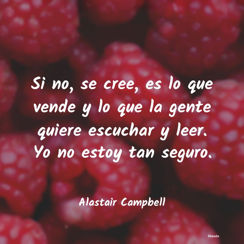 frases de Alastair Campbell