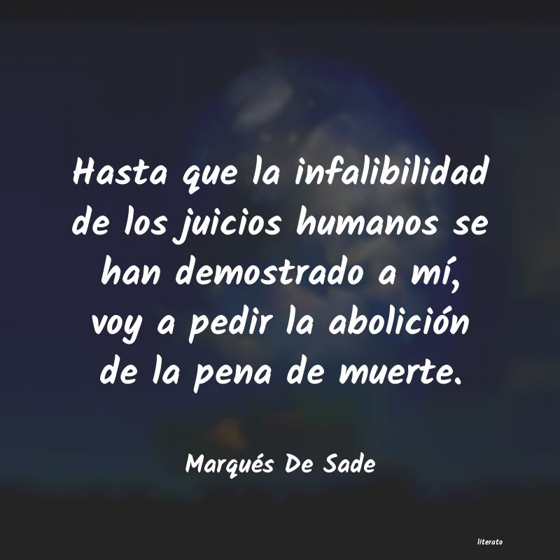 Frases de Marqués De Sade