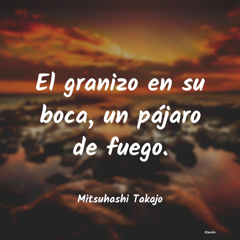 frases de Mitsuhashi Takajo