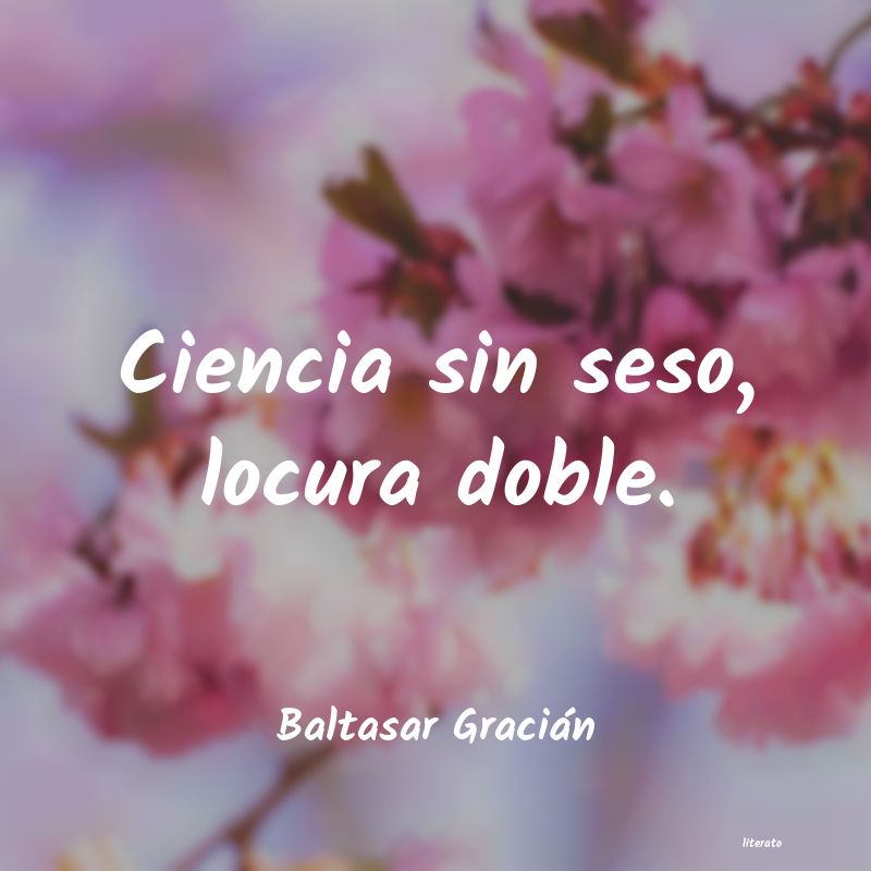 frases de Baltasar Gracián