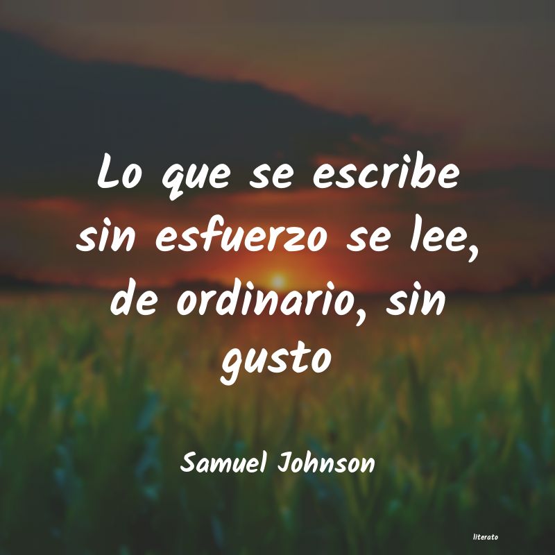 Frases de Samuel Johnson