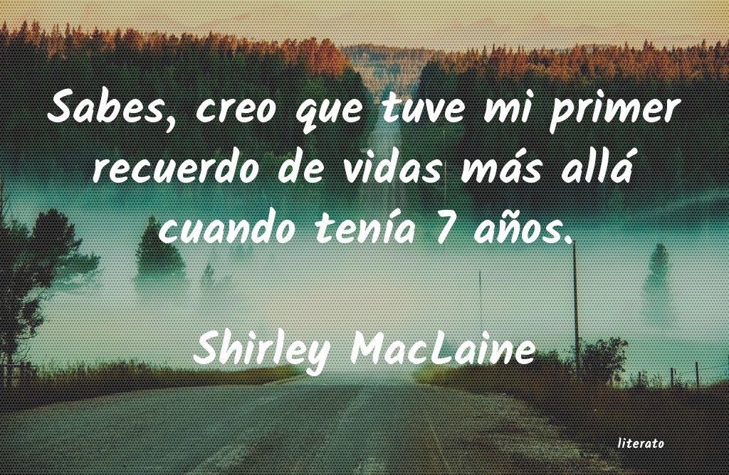 frases de Shirley MacLaine