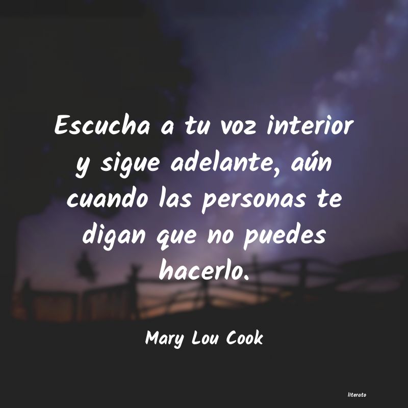 Frases de Mary Lou Cook