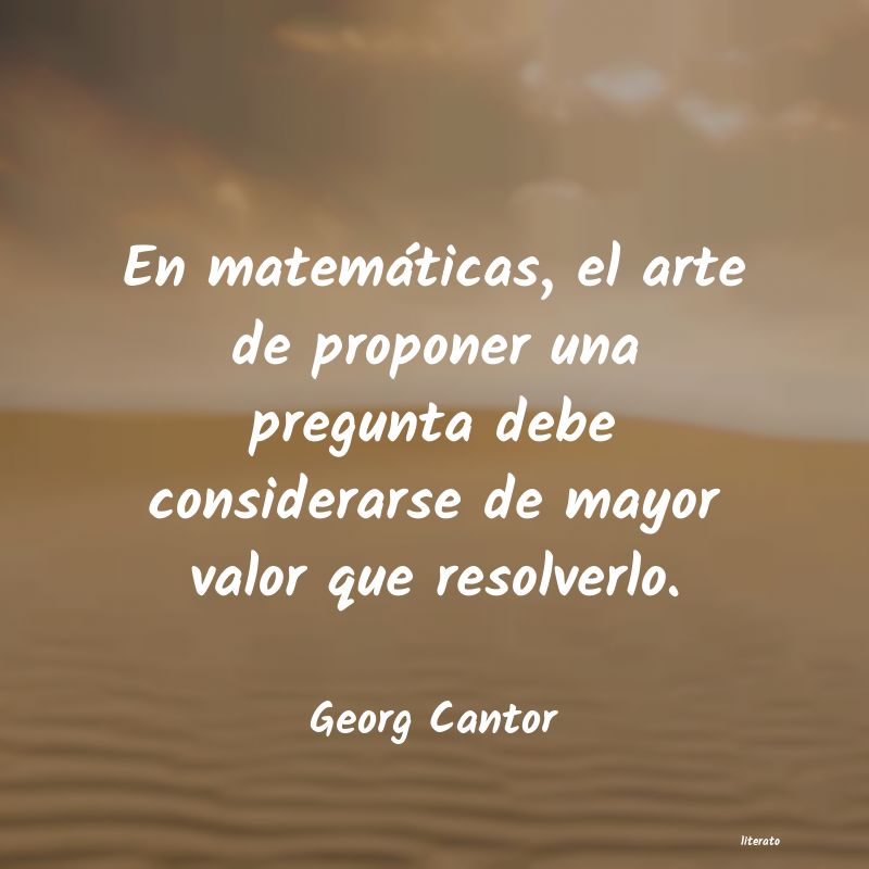 Frases de Georg Cantor