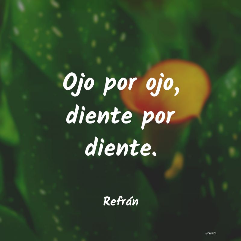 Frases de Refrán