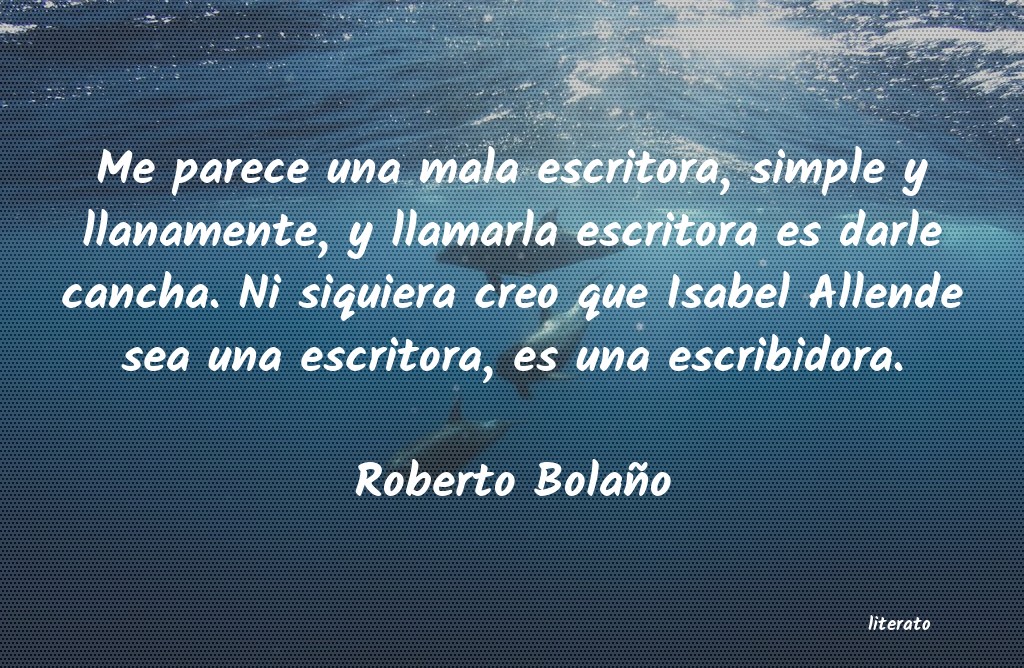 Frases de Roberto Bolaño