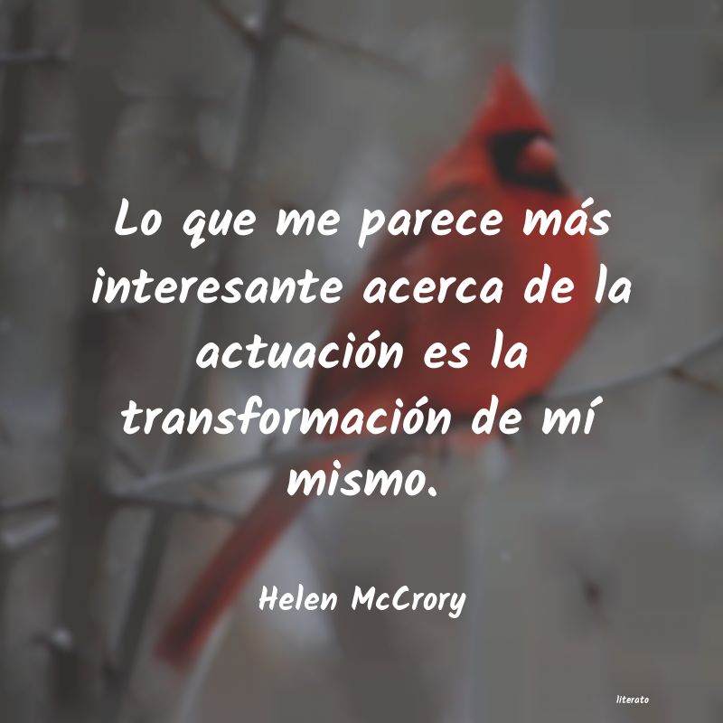 Frases de Helen McCrory