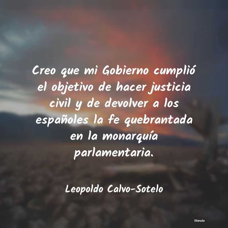 Frases de Leopoldo Calvo-Sotelo