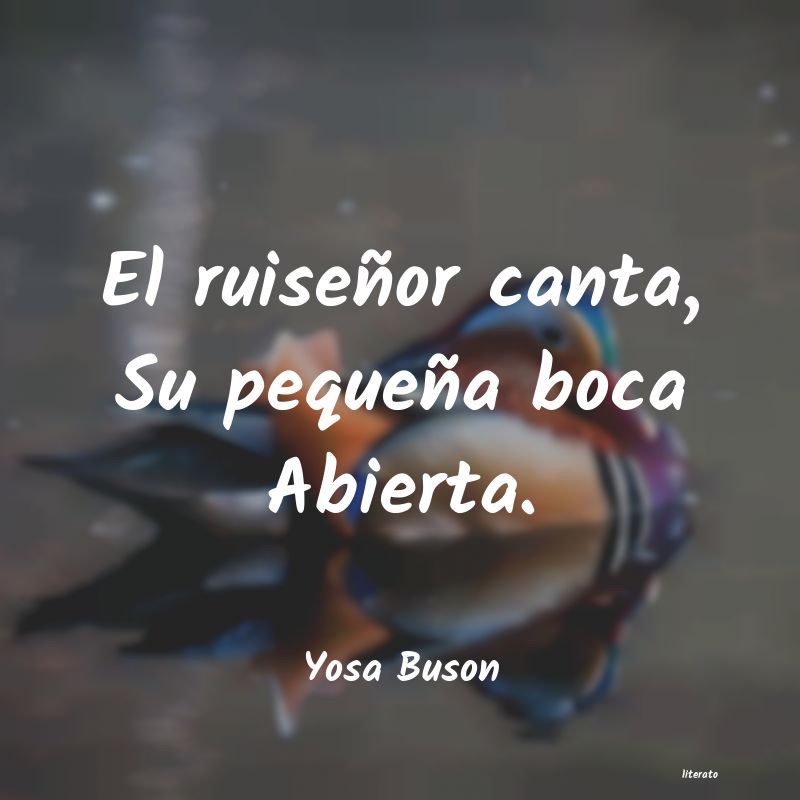 frases de Yosa Buson