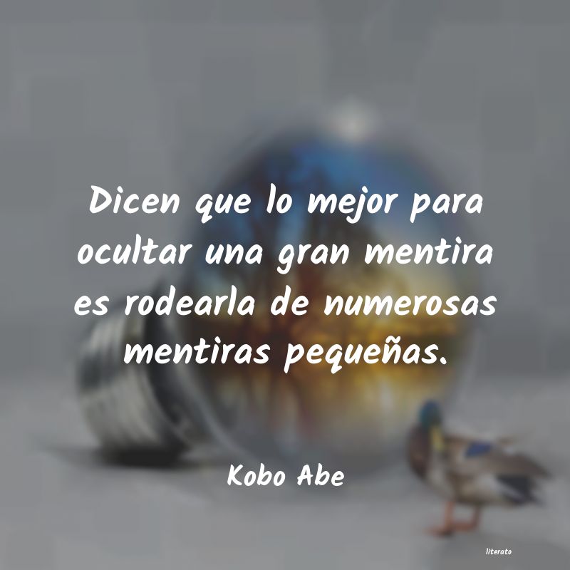frases de Kobo Abe