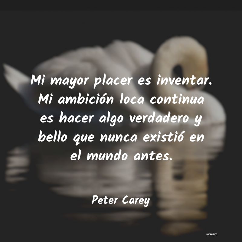 Frases de Peter Carey