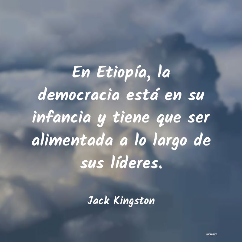 Frases de Jack Kingston