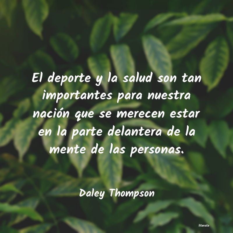frases de Daley Thompson