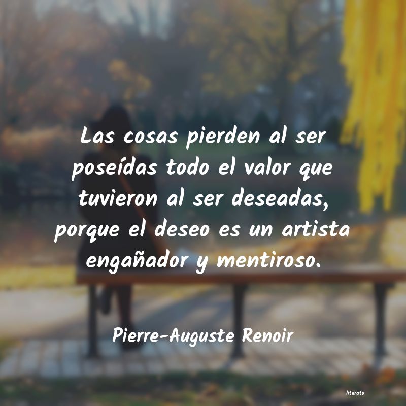 Frases de Pierre-Auguste Renoir