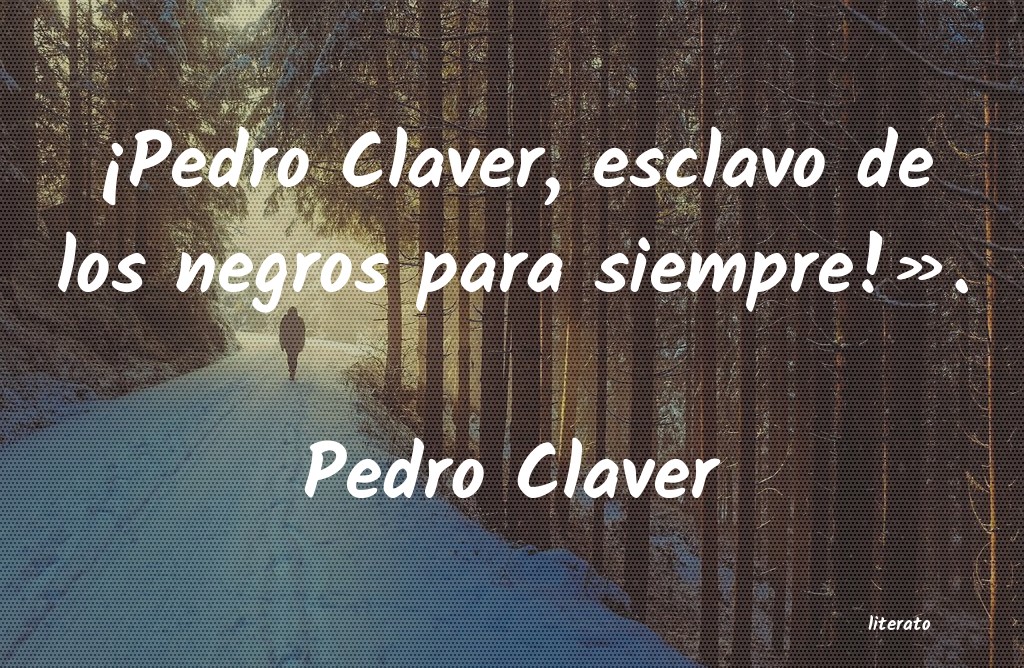 Frases de Pedro Claver