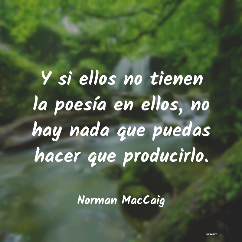 frases de Norman MacCaig