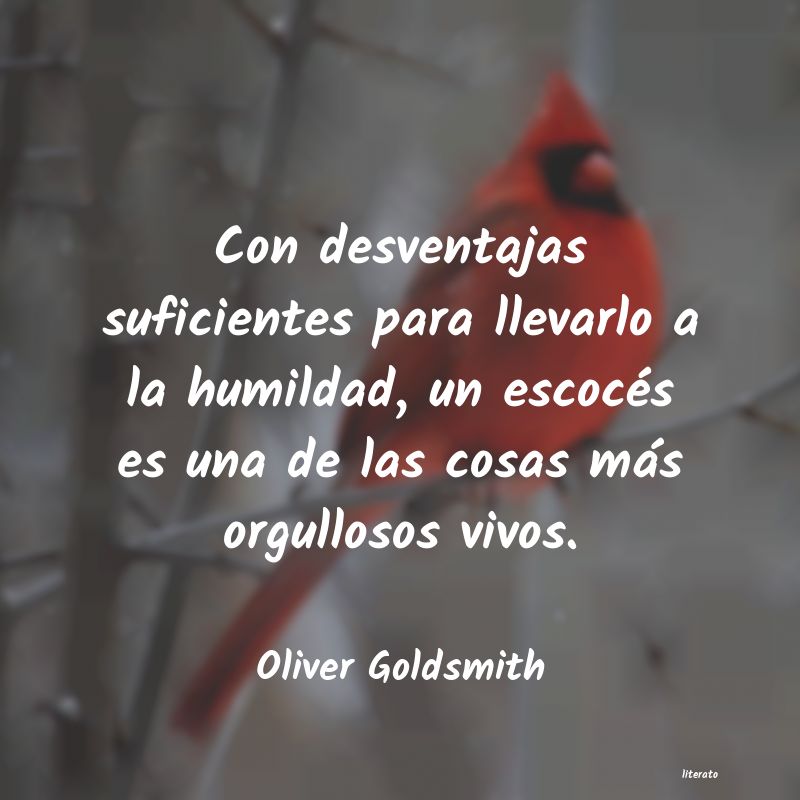 Frases de Oliver Goldsmith