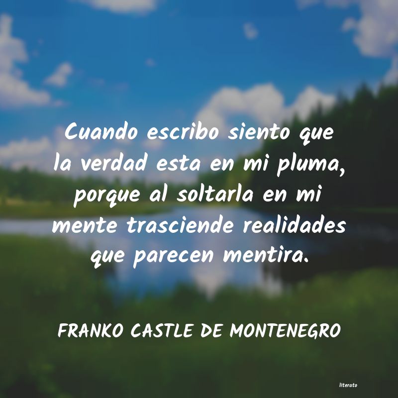 Frases de FRANKO CASTLE DE MONTENEGRO