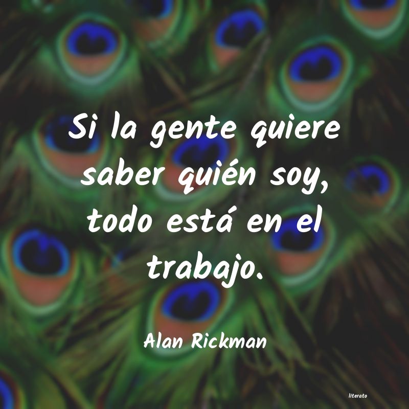 frases de Alan Rickman