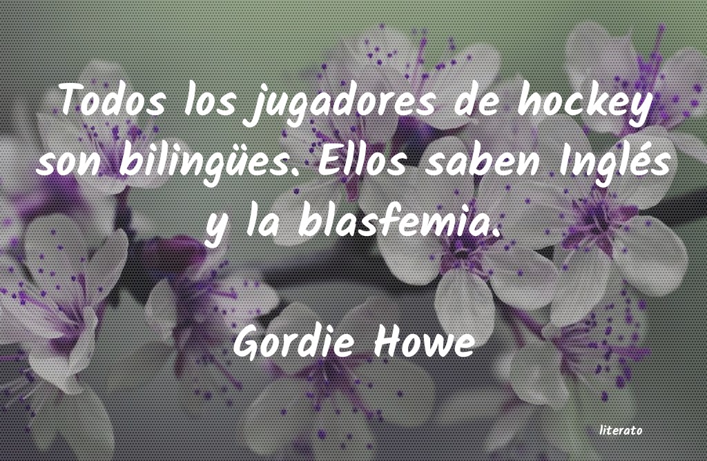 frases de Gordie Howe