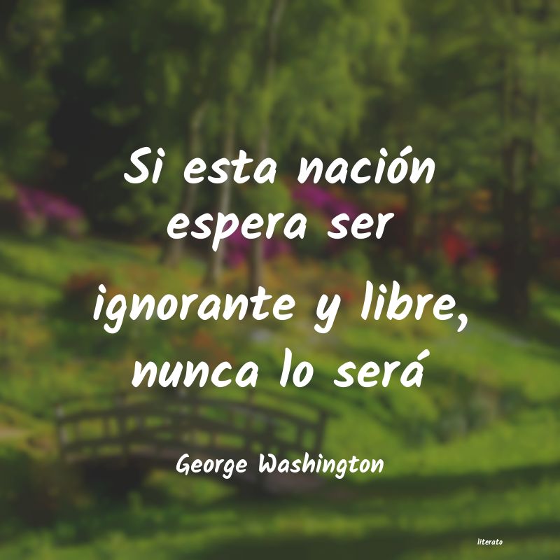 frases de George Washington
