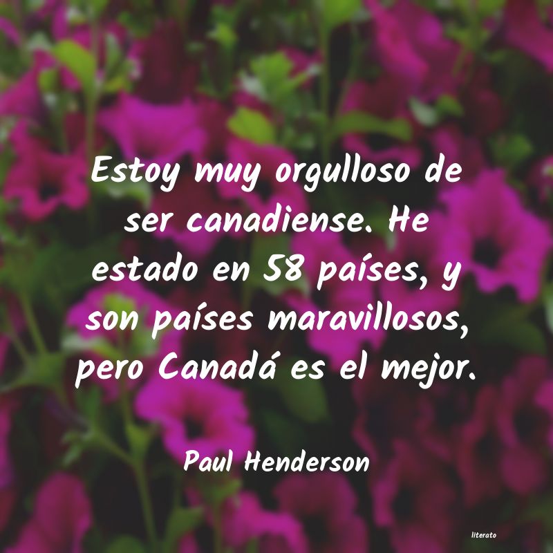 frases de Paul Henderson