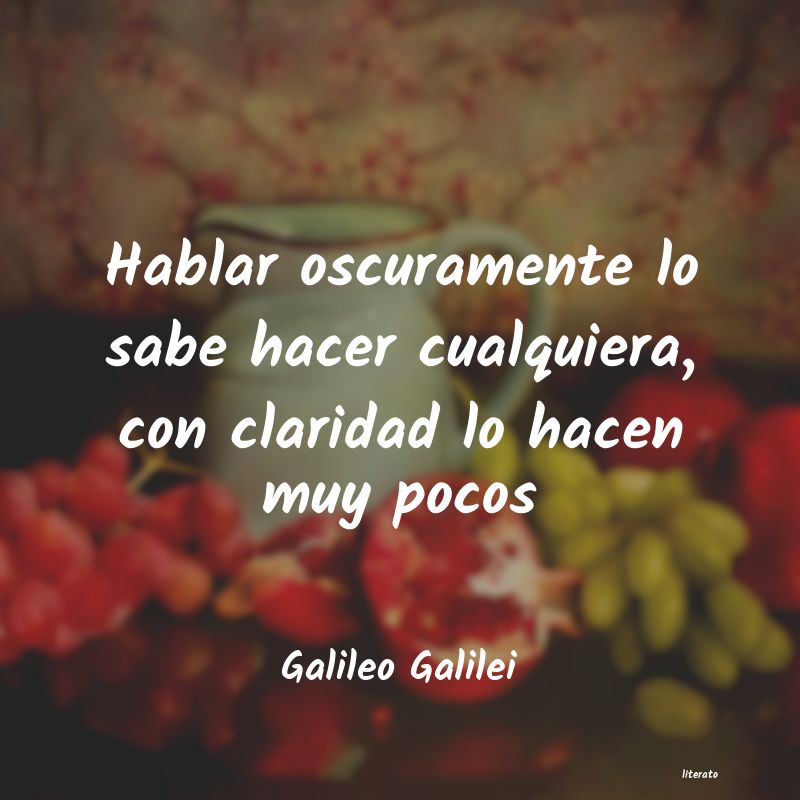 frases de Galileo Galilei