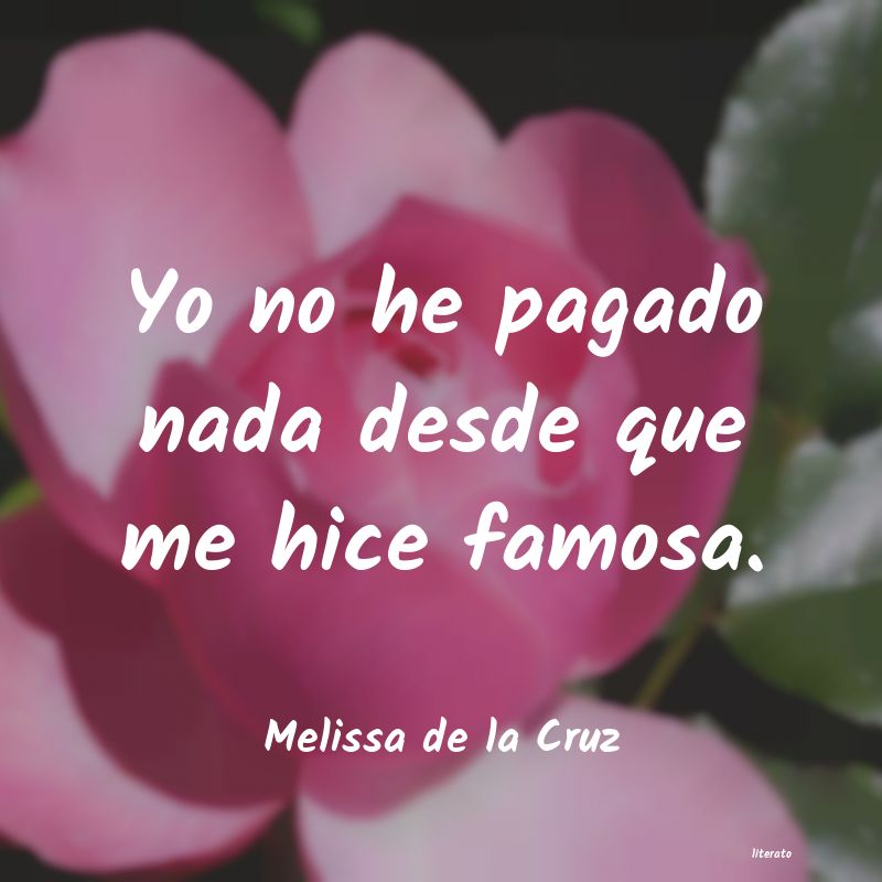 Frases de Melissa de la Cruz