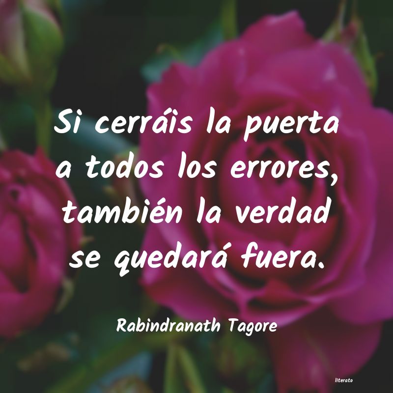 Frases de Rabindranath Tagore