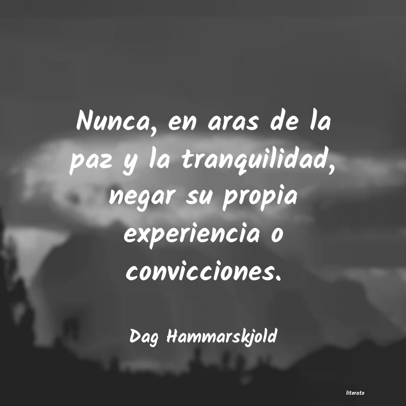 Frases de Dag Hammarskjold