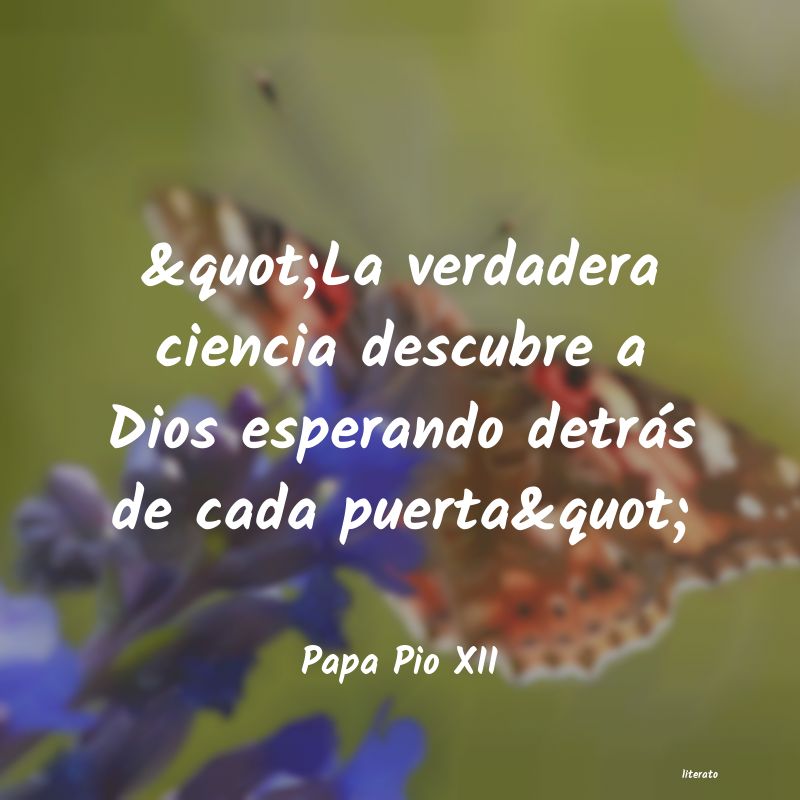 Frases de Papa Pio XII