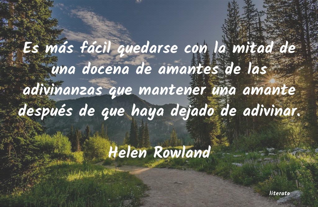 frases de Helen Rowland