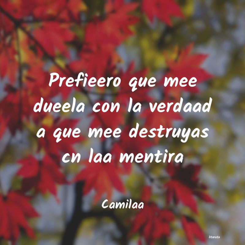 Frases de Camilaa