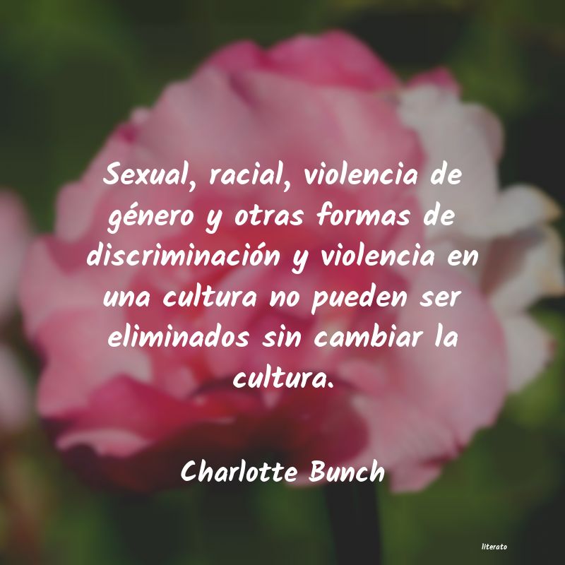 Frases de Charlotte Bunch