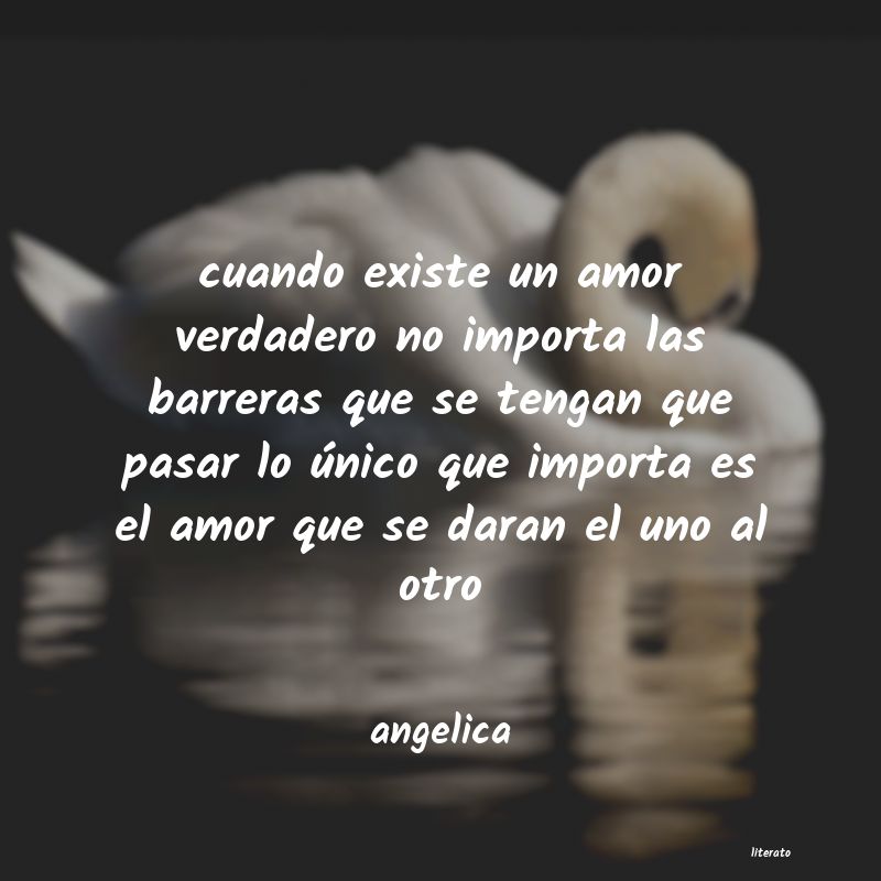 Angelica: cuando existe un amor verdader