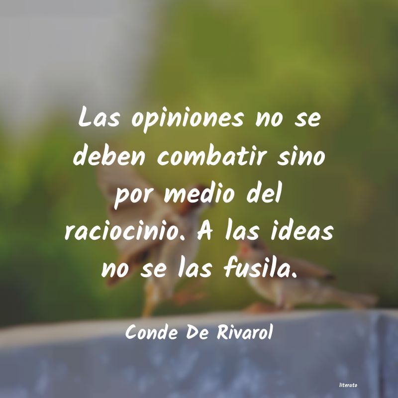 frases de Conde De Rivarol