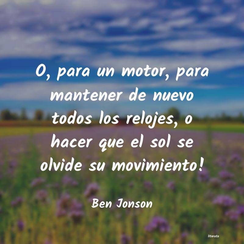 frases de Ben Jonson
