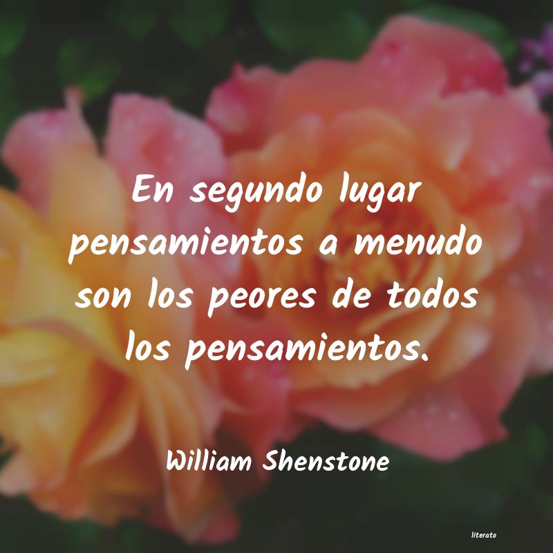 Frases de William Shenstone