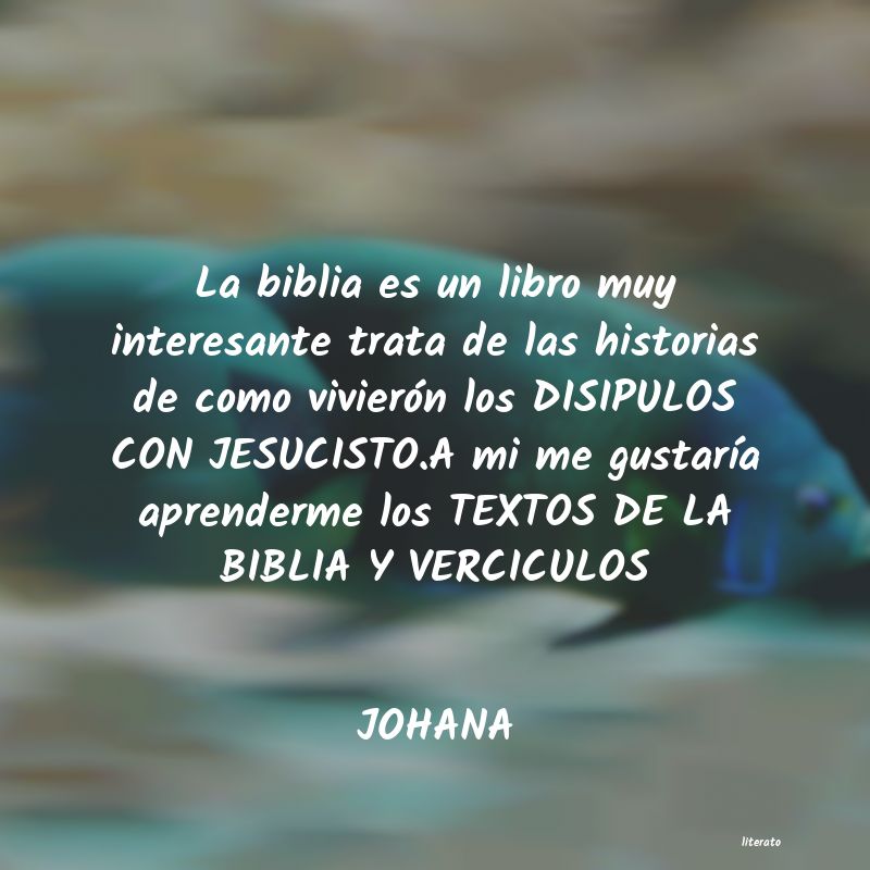 frases de JOHANA