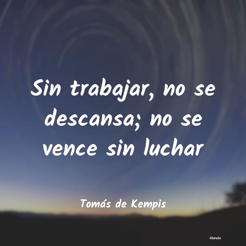 frases de Tomás de Kempis