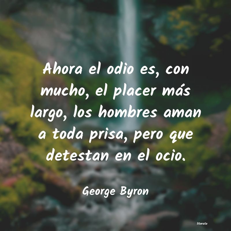 Frases de George Byron