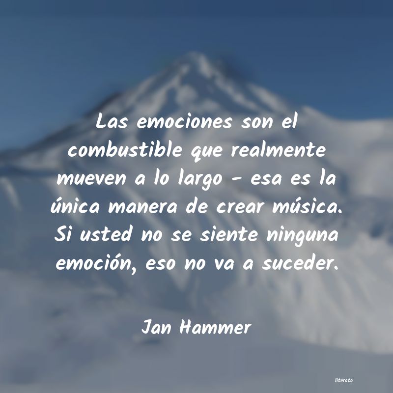 Frases de Jan Hammer