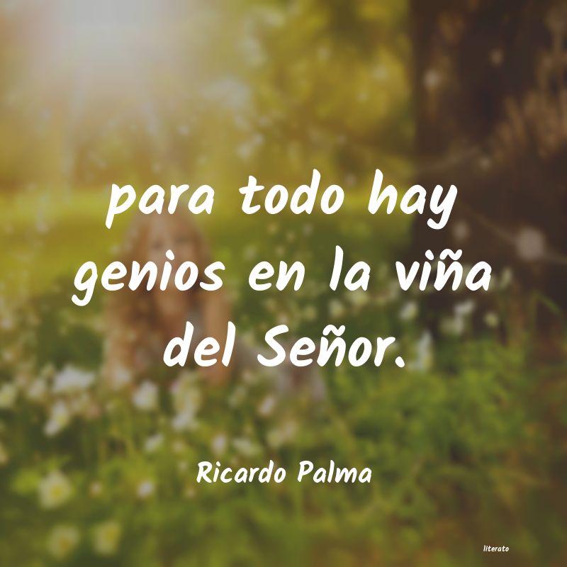 frases de Ricardo Palma