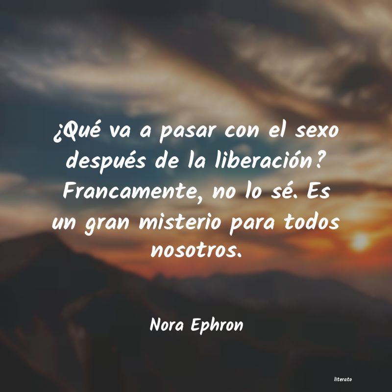 frases de Nora Ephron