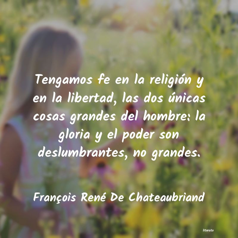 frases de François René De Chateaubriand